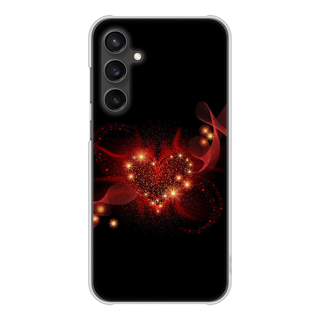 Galaxy S23 FE SCG24 au 高画質仕上げ 背面印刷 ハードケースきらめきハート