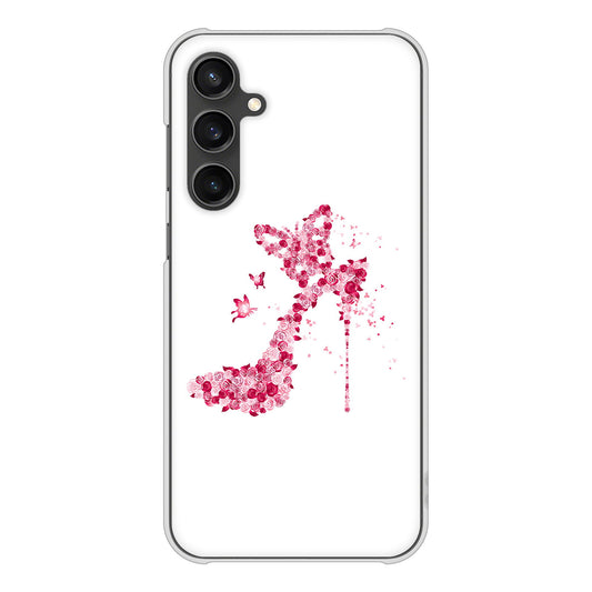 Galaxy S23 FE SCG24 au 高画質仕上げ 背面印刷 ハードケース 【387 薔薇のハイヒール】