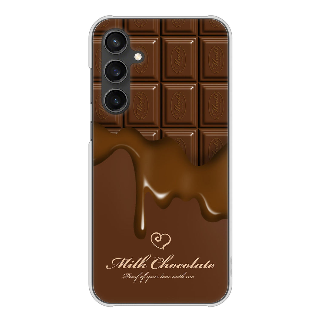 Galaxy S23 FE SCG24 au 高画質仕上げ 背面印刷 ハードケース板チョコ