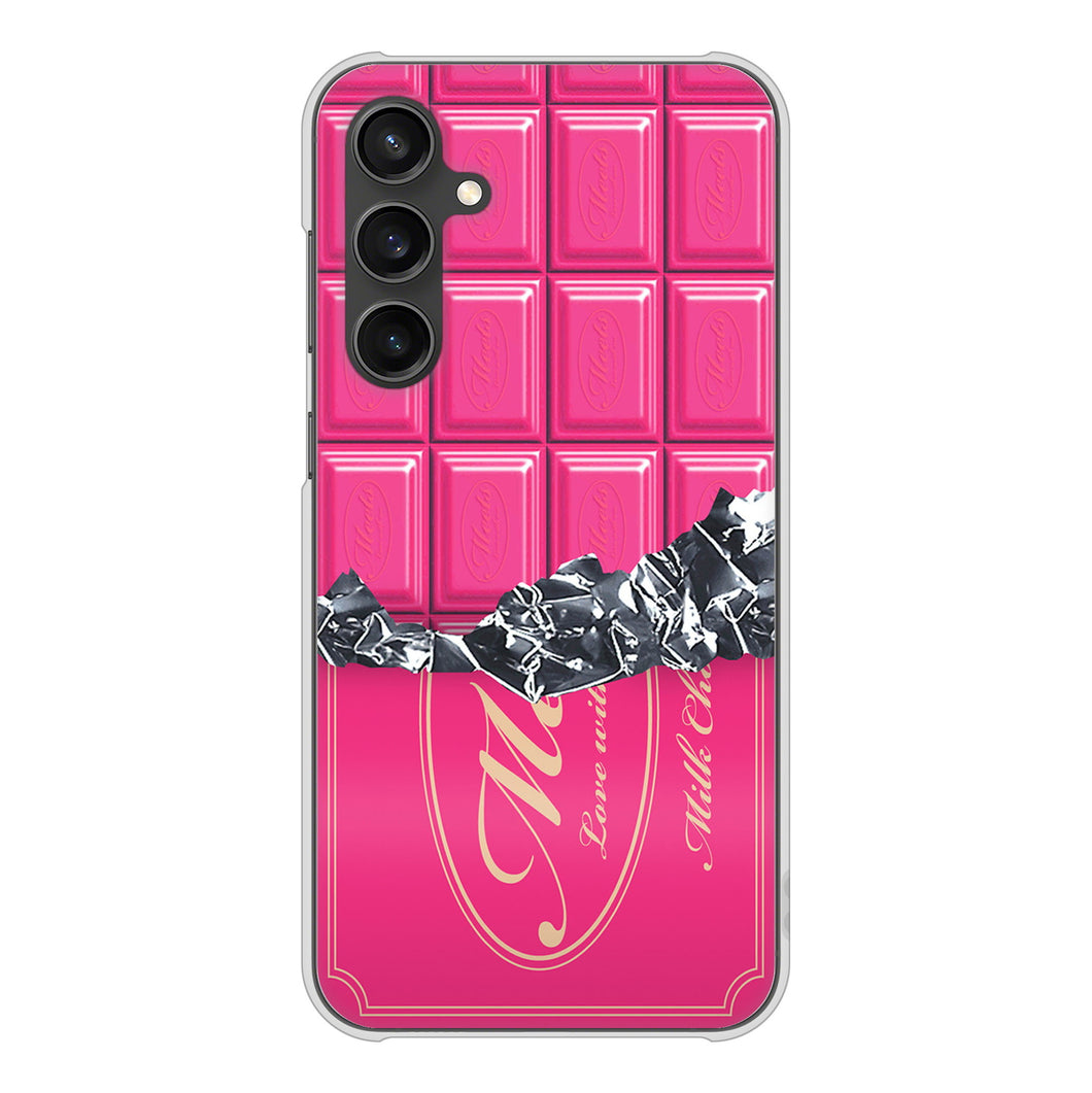 Galaxy S23 FE SCG24 au 高画質仕上げ 背面印刷 ハードケース板チョコ