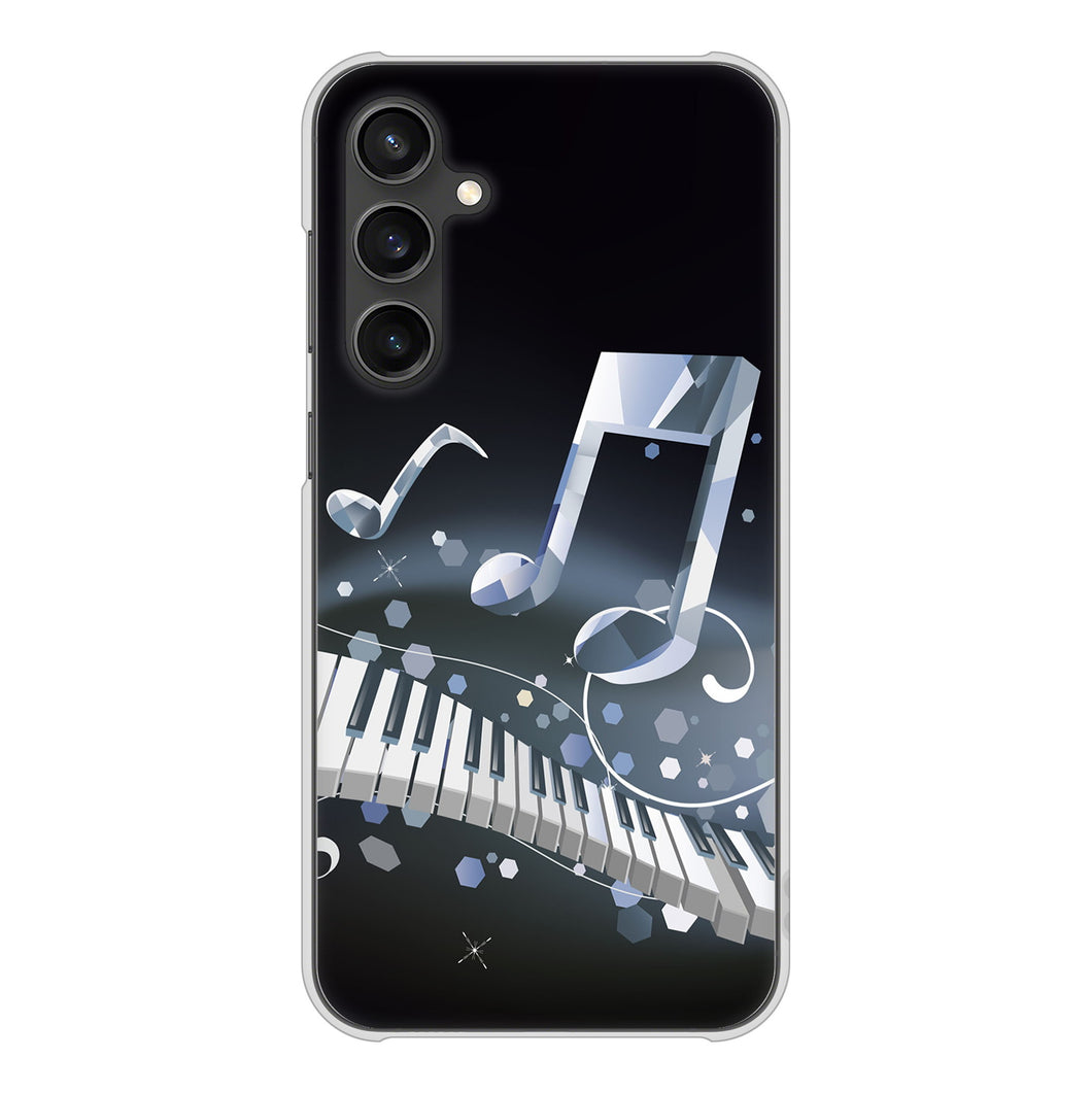 Galaxy S23 FE SCG24 au 高画質仕上げ 背面印刷 ハードケース音符