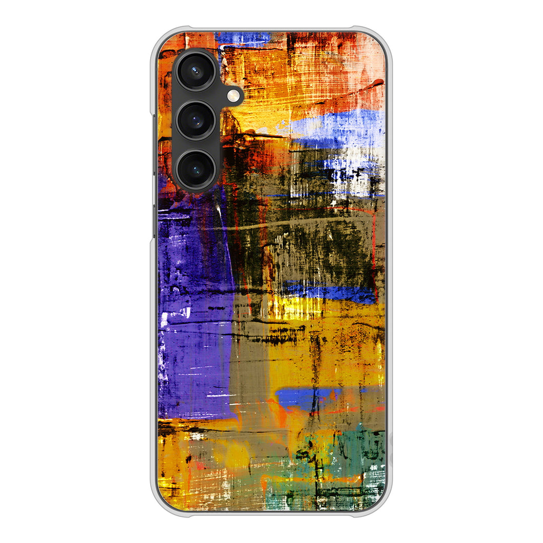 Galaxy S23 FE SCG24 au 高画質仕上げ 背面印刷 ハードケース 【609 クラッシュアートBL】