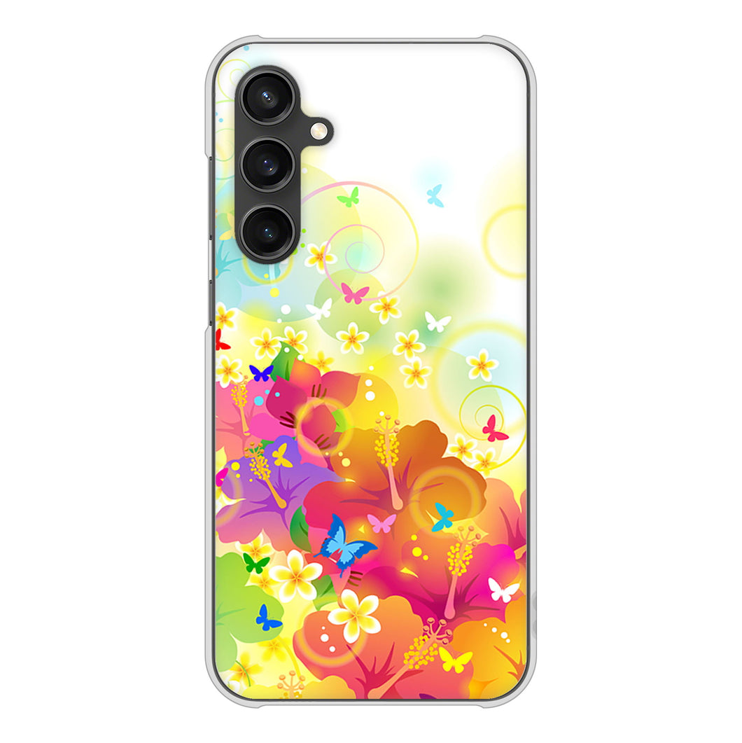 Galaxy S23 FE SCG24 au 高画質仕上げ 背面印刷 ハードケースバタフライ