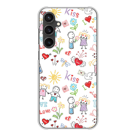 Galaxy S23 FE SCG24 au 高画質仕上げ 背面印刷 ハードケースカップル&ファミリー
