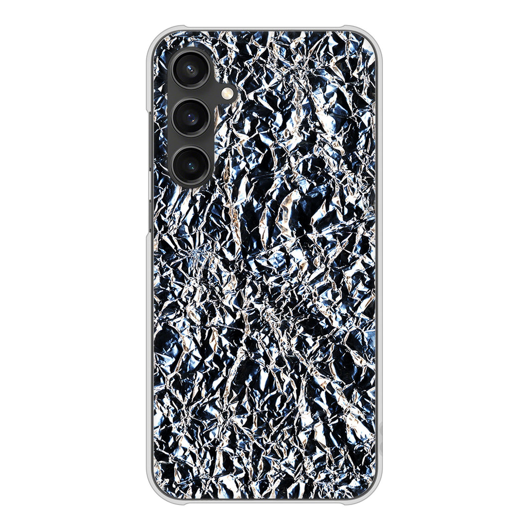 Galaxy S23 FE SCG24 au 高画質仕上げ 背面印刷 ハードケース 【EK835 スタイリッシュアルミシルバー】