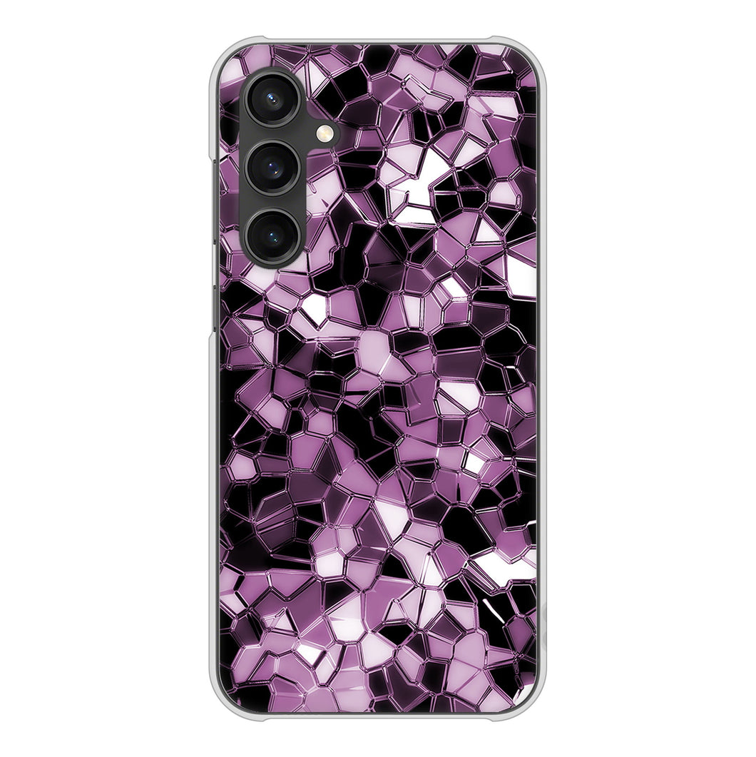 Galaxy S23 FE SCG24 au 高画質仕上げ 背面印刷 ハードケース 【EK837 テクニカルミラーパープル】