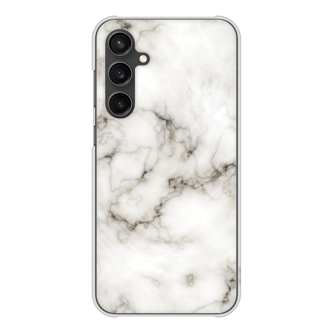 Galaxy S23 FE SCG24 au 高画質仕上げ 背面印刷 ハードケース大理石BK