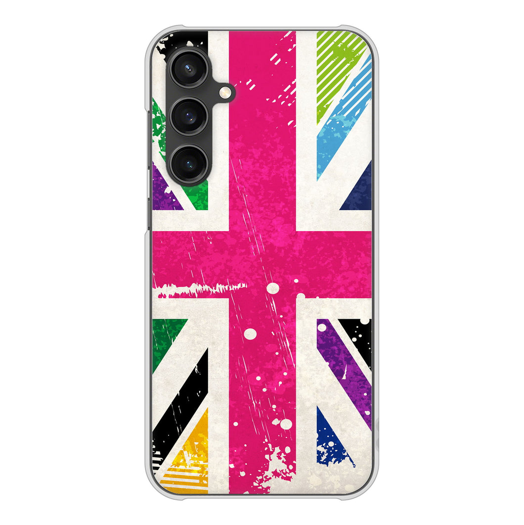 Galaxy S23 FE SCG24 au 高画質仕上げ 背面印刷 ハードケースユニオンジャック