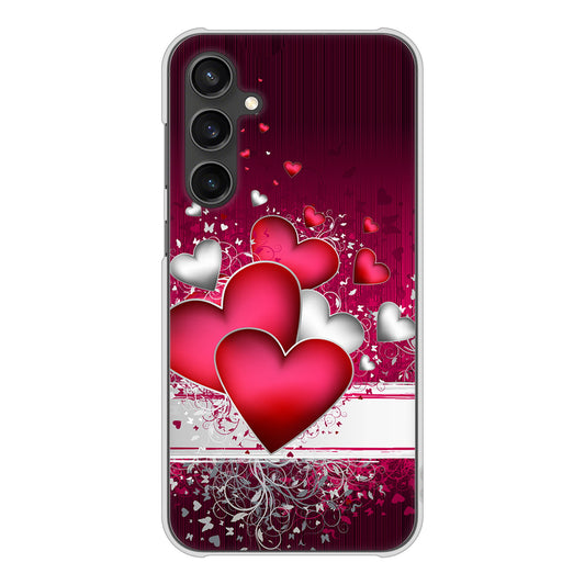 Galaxy S23 FE SCG24 au 高画質仕上げ 背面印刷 ハードケース 【VA835 ハートの息吹】