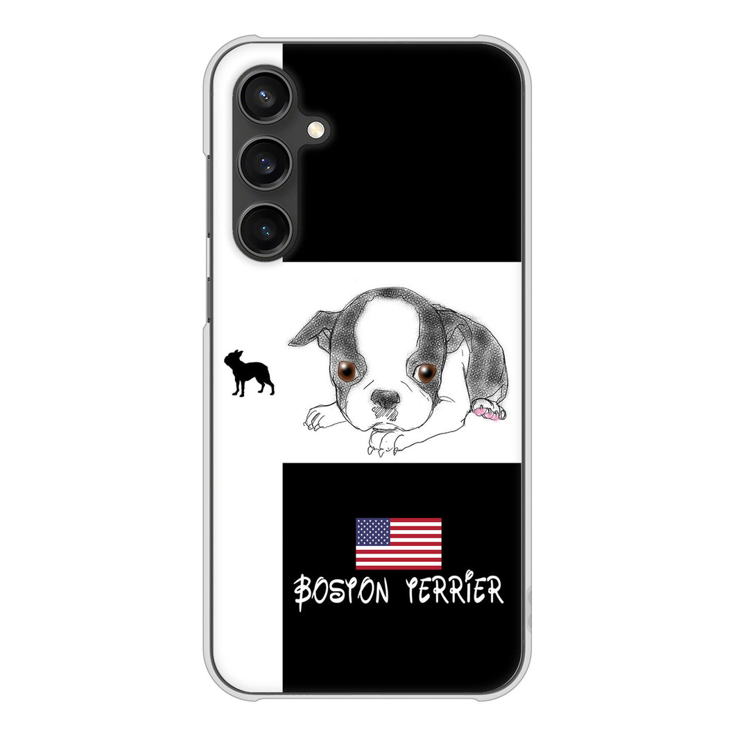 Galaxy S23 FE SCG24 au 高画質仕上げ 背面印刷 ハードケースボストンテリア