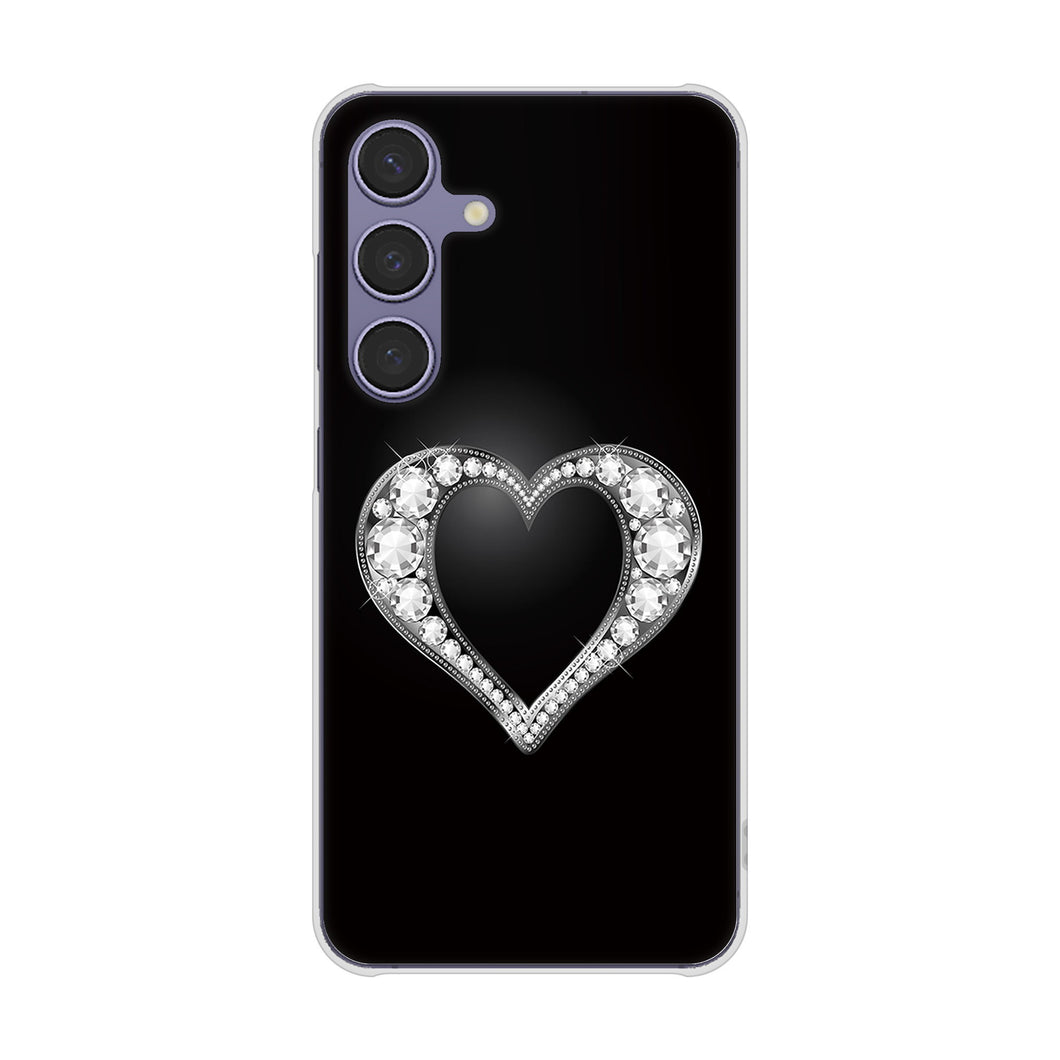 Galaxy S24 SCG25 au 高画質仕上げ 背面印刷 ハードケースきらめきハート