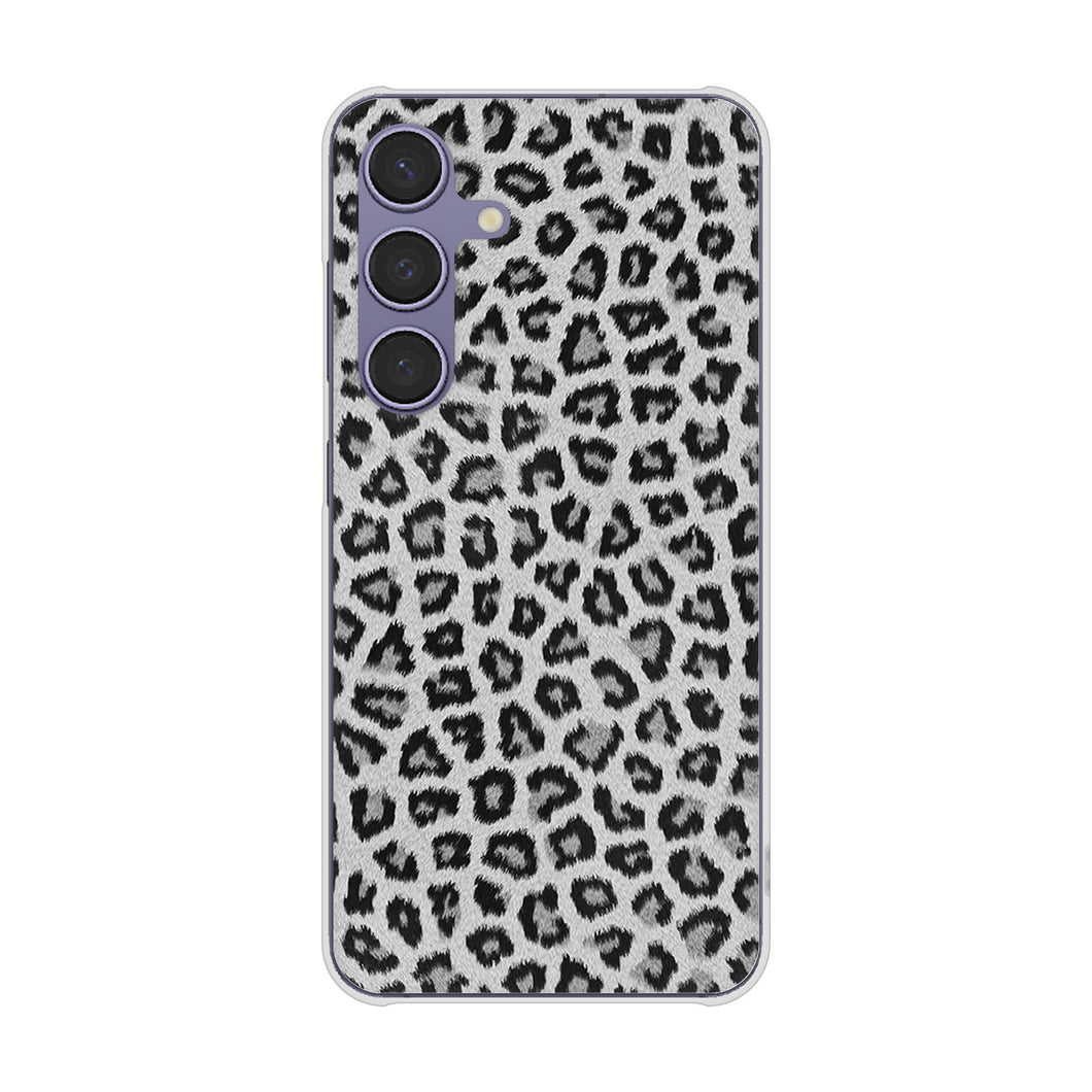 Galaxy S24 SCG25 au 高画質仕上げ 背面印刷 ハードケースヒョウ柄ベーシックS