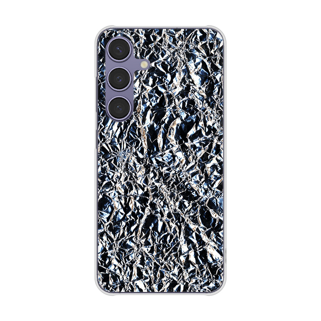 Galaxy S24 SCG25 au 高画質仕上げ 背面印刷 ハードケース 【EK835 スタイリッシュアルミシルバー】