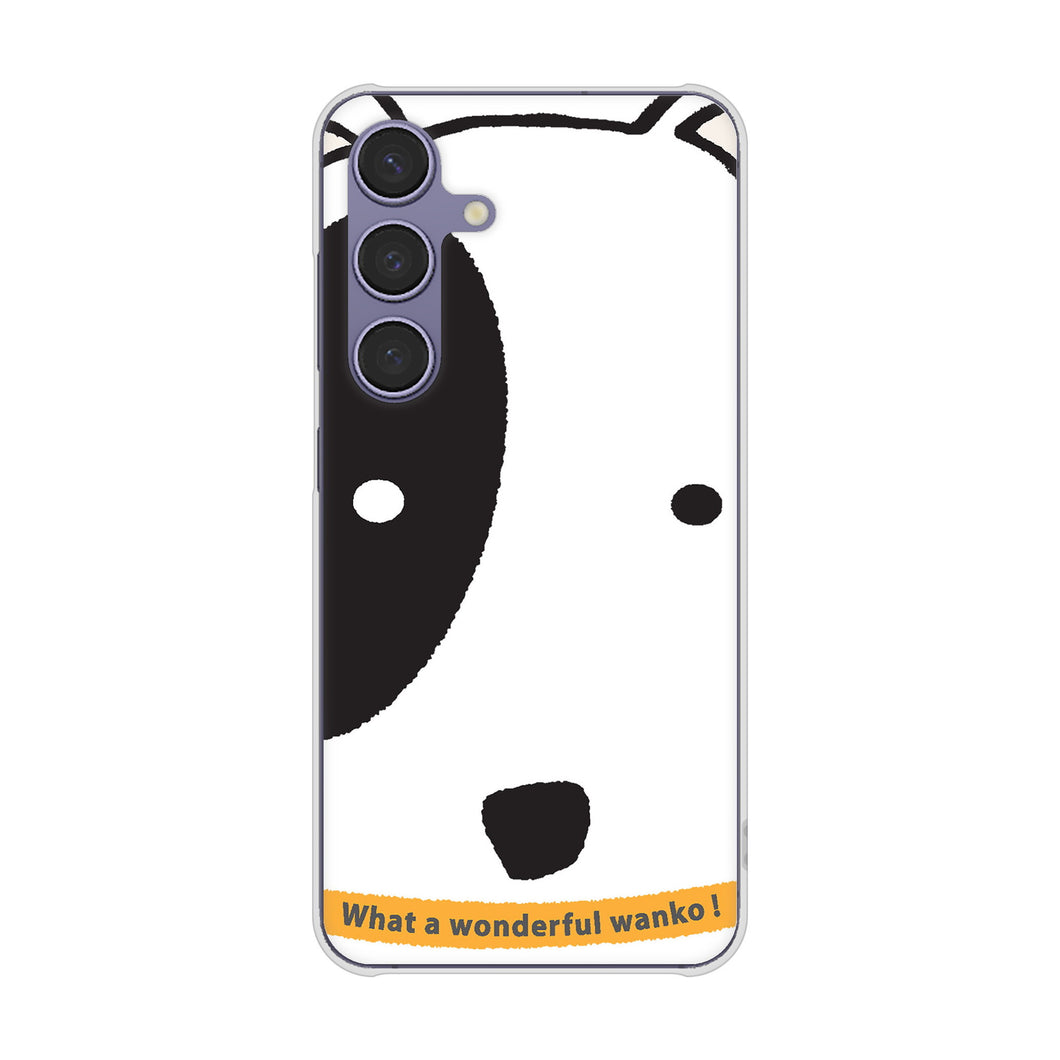 Galaxy S24 SCG25 au 高画質仕上げ 背面印刷 ハードケース 【IA800 わんこ】