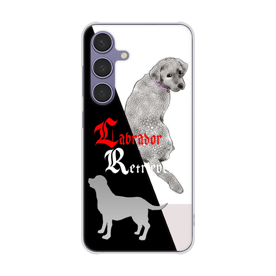 Galaxy S24 SCG25 au 高画質仕上げ 背面印刷 ハードケースラブラドールレトリバー