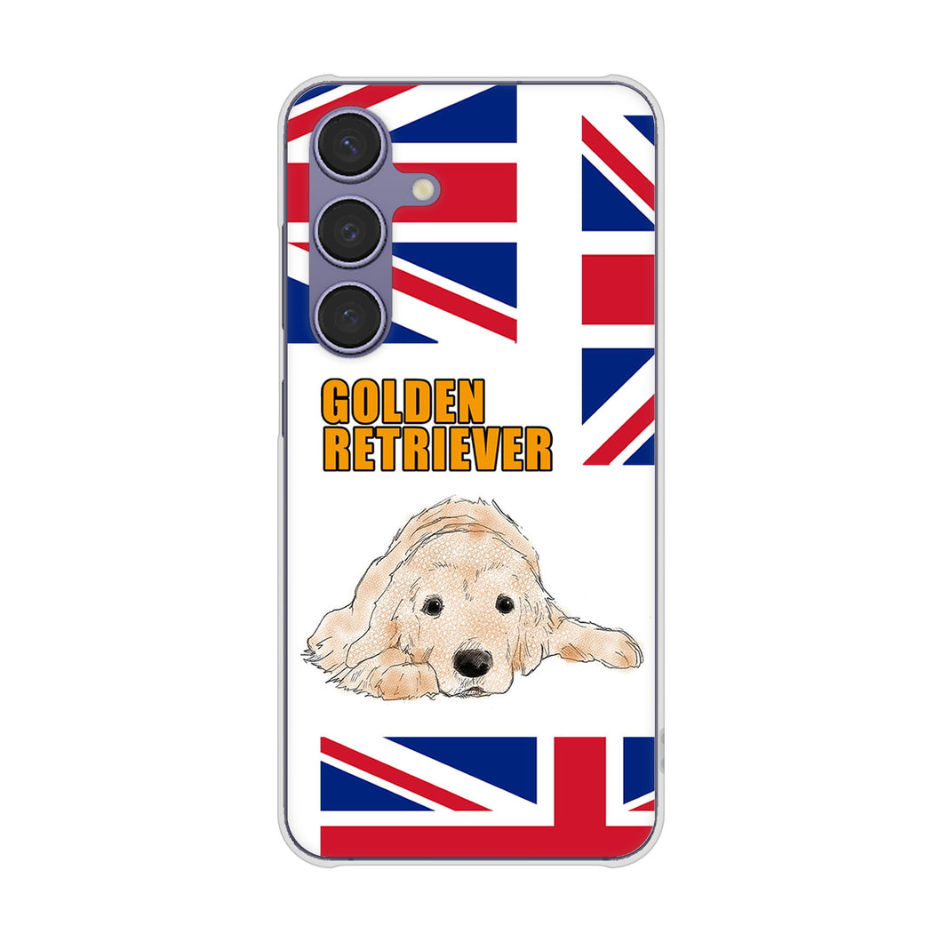 Galaxy S24 SCG25 au 高画質仕上げ 背面印刷 ハードケースゴールデンレトリバー