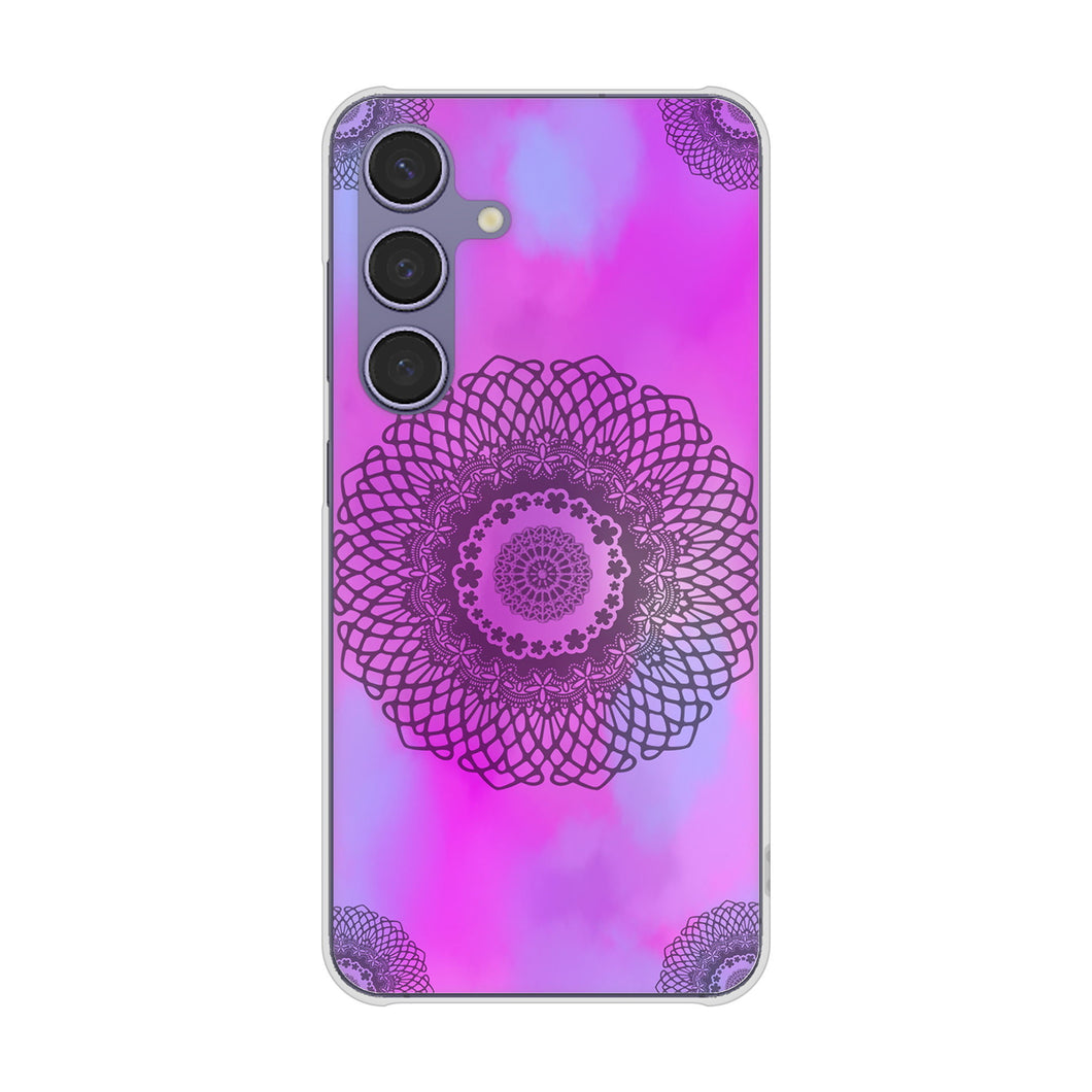 Galaxy S24 SCG25 au 高画質仕上げ 背面印刷 ハードケース 【YJ344 レース】