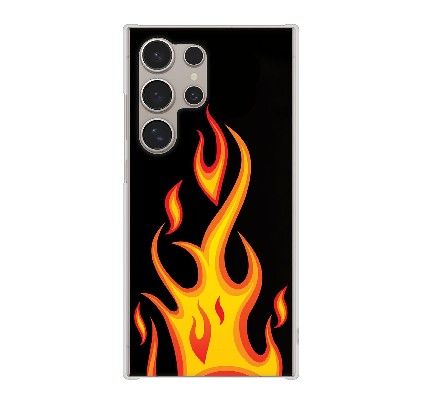 Galaxy S24 Ultra SCG26 au 高画質仕上げ 背面印刷 ハードケース 【010 ファイヤー】