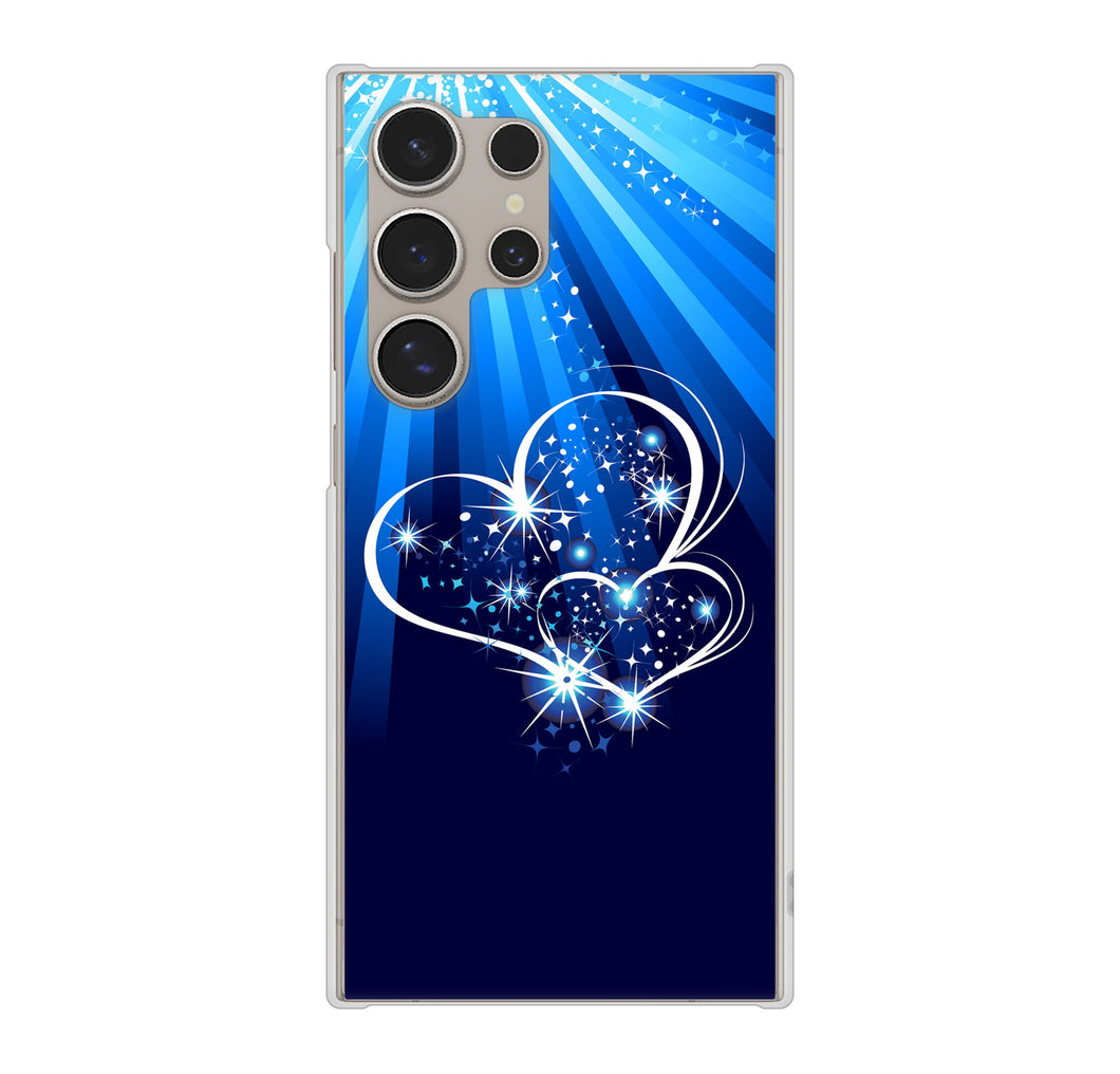 Galaxy S24 Ultra SCG26 au 高画質仕上げ 背面印刷 ハードケースきらめきハート