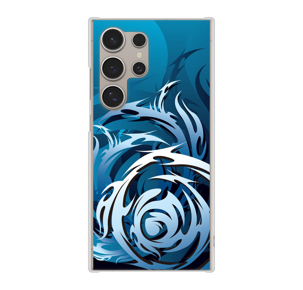 Galaxy S24 Ultra SCG26 au 高画質仕上げ 背面印刷 ハードケース 【731 ドラゴンサークル】