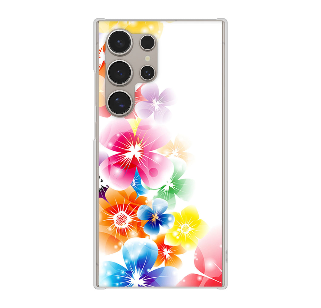 Galaxy S24 Ultra SCG26 au 高画質仕上げ 背面印刷 ハードケース 【1209 光と花】
