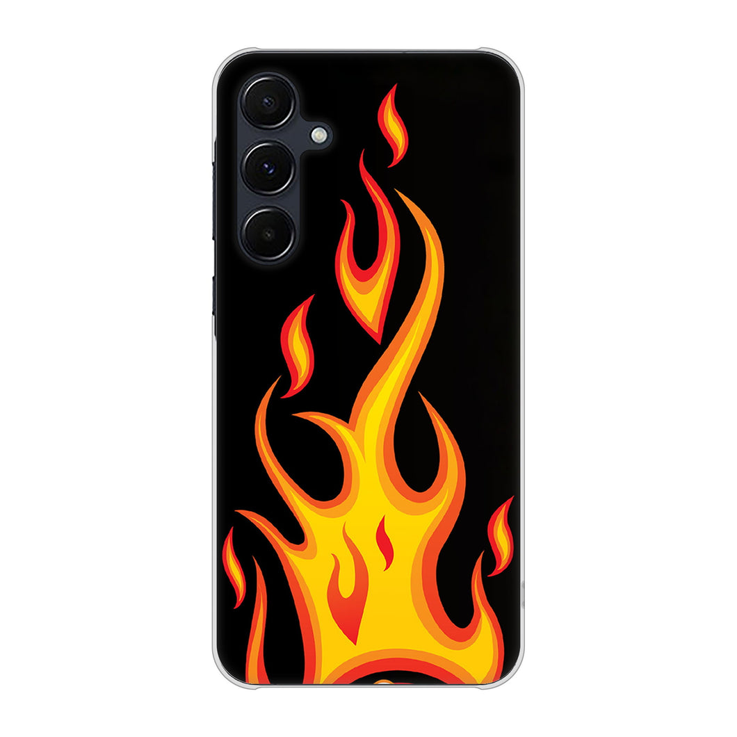 Galaxy A55 5G SCG27 au 高画質仕上げ 背面印刷 ハードケース 【010 ファイヤー】