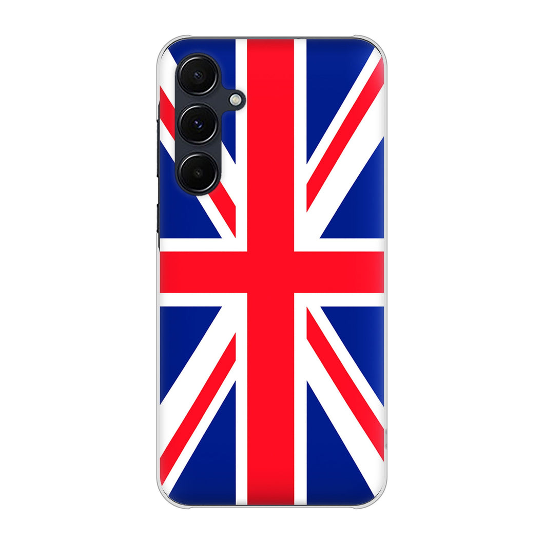 Galaxy A55 5G SCG27 au 高画質仕上げ 背面印刷 ハードケースユニオンジャック