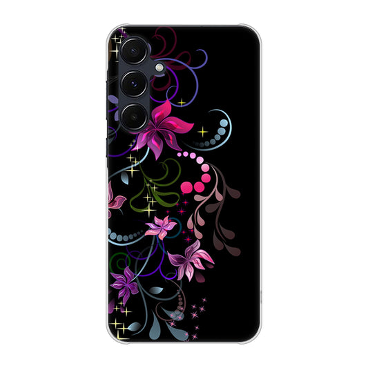 Galaxy A55 5G SCG27 au 高画質仕上げ 背面印刷 ハードケース 【263 闇に浮かぶ華】