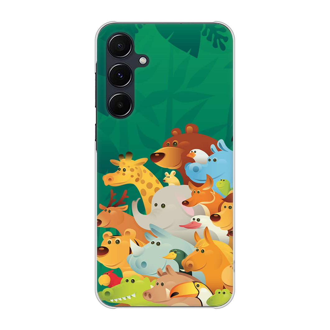 Galaxy A55 5G SCG27 au 高画質仕上げ 背面印刷 ハードケース 【370 全員集合】