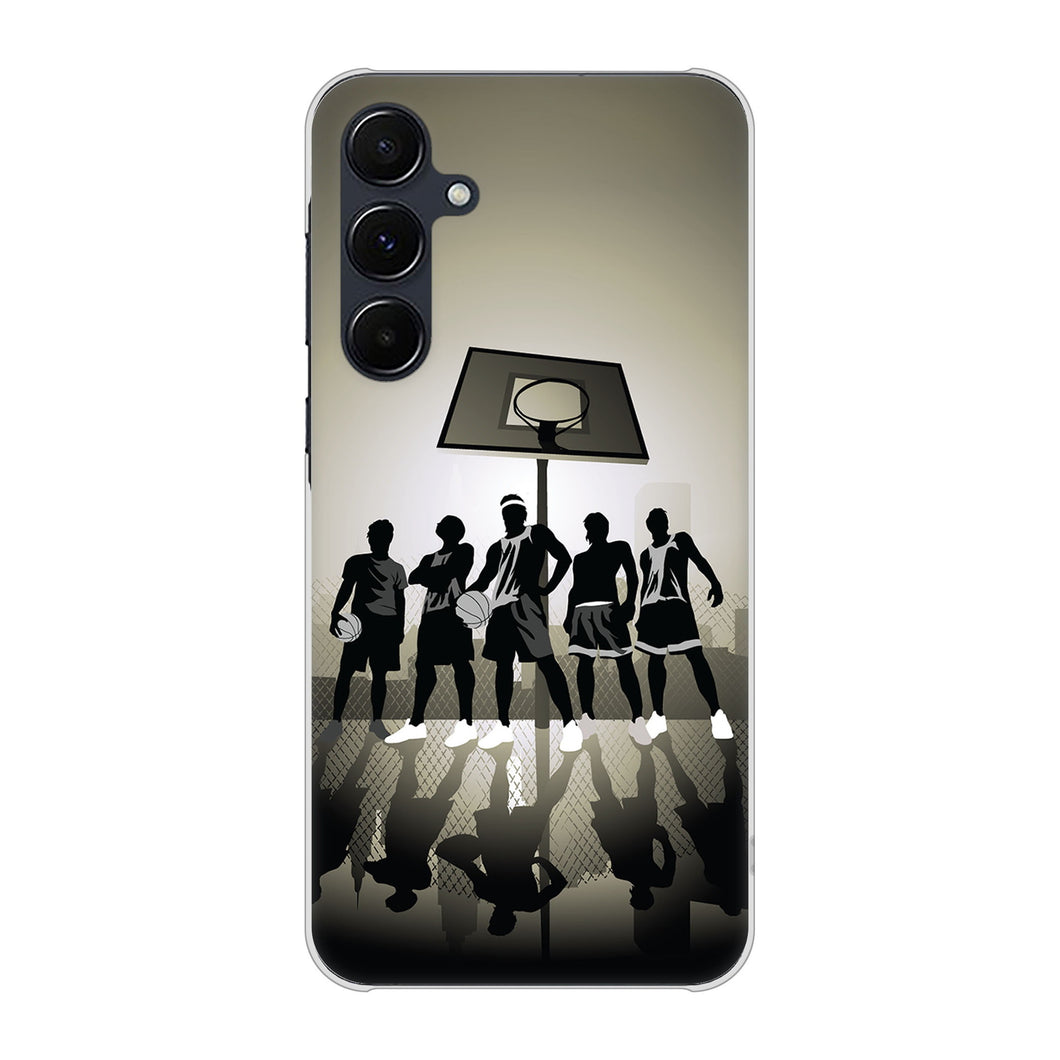 Galaxy A55 5G SCG27 au 高画質仕上げ 背面印刷 ハードケース 【389 クールバスケ】