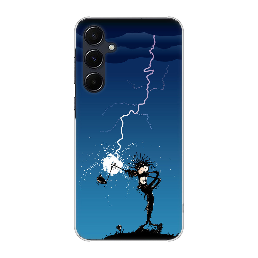 Galaxy A55 5G SCG27 au 高画質仕上げ 背面印刷 ハードケース 【417 ゴルファーの苦難】