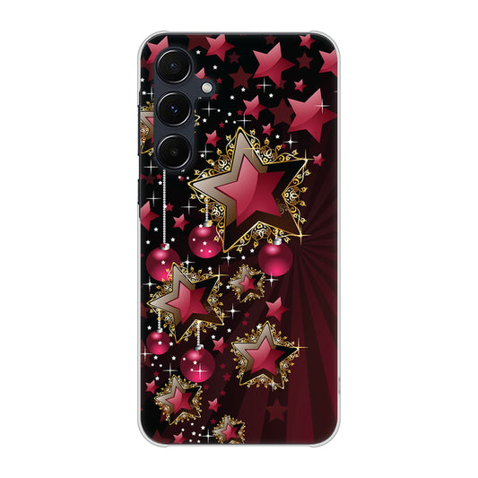 Galaxy A55 5G SCG27 au 高画質仕上げ 背面印刷 ハードケース 【434 星の壁】