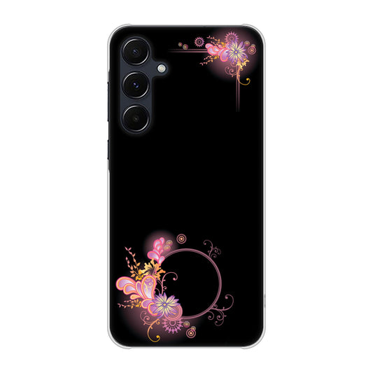 Galaxy A55 5G SCG27 au 高画質仕上げ 背面印刷 ハードケース 【437 華のフレーム】