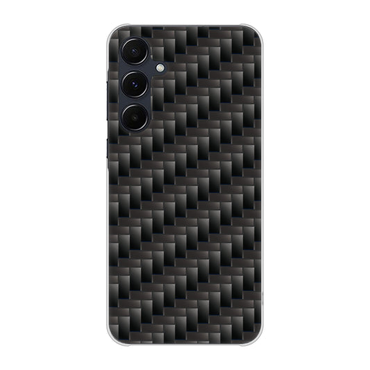 Galaxy A55 5G SCG27 au 高画質仕上げ 背面印刷 ハードケース 【461 カーボン】
