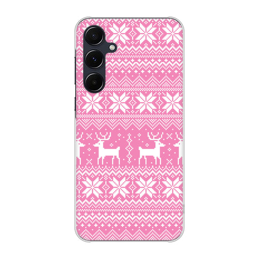 Galaxy A55 5G SCG27 au 高画質仕上げ 背面印刷 ハードケースクリスマス