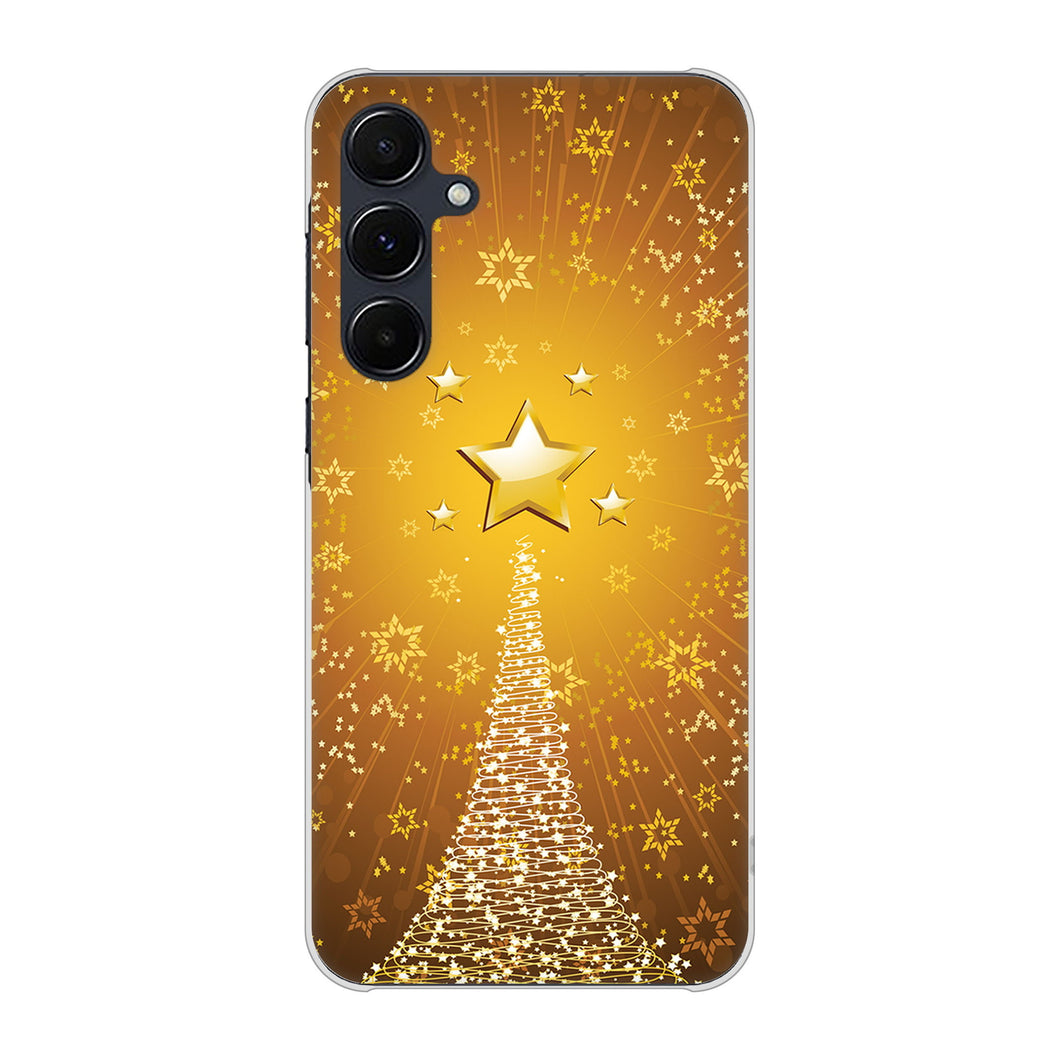 Galaxy A55 5G SCG27 au 高画質仕上げ 背面印刷 ハードケースクリスマス