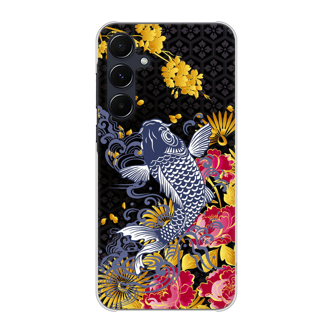 Galaxy A55 5G SCG27 au 高画質仕上げ 背面印刷 ハードケース鯉