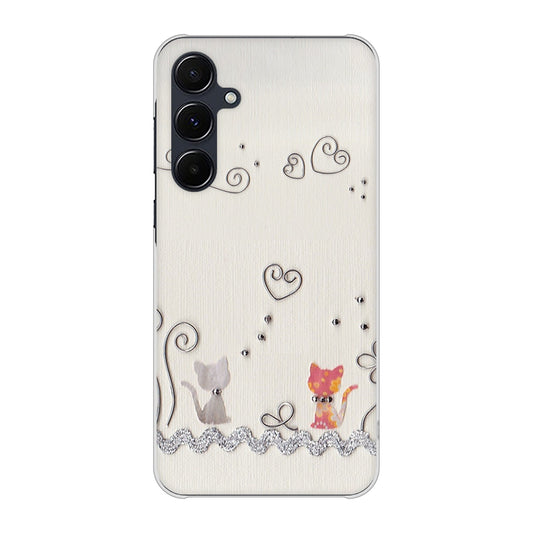 Galaxy A55 5G SCG27 au 高画質仕上げ 背面印刷 ハードケースクラフト写真ネコ