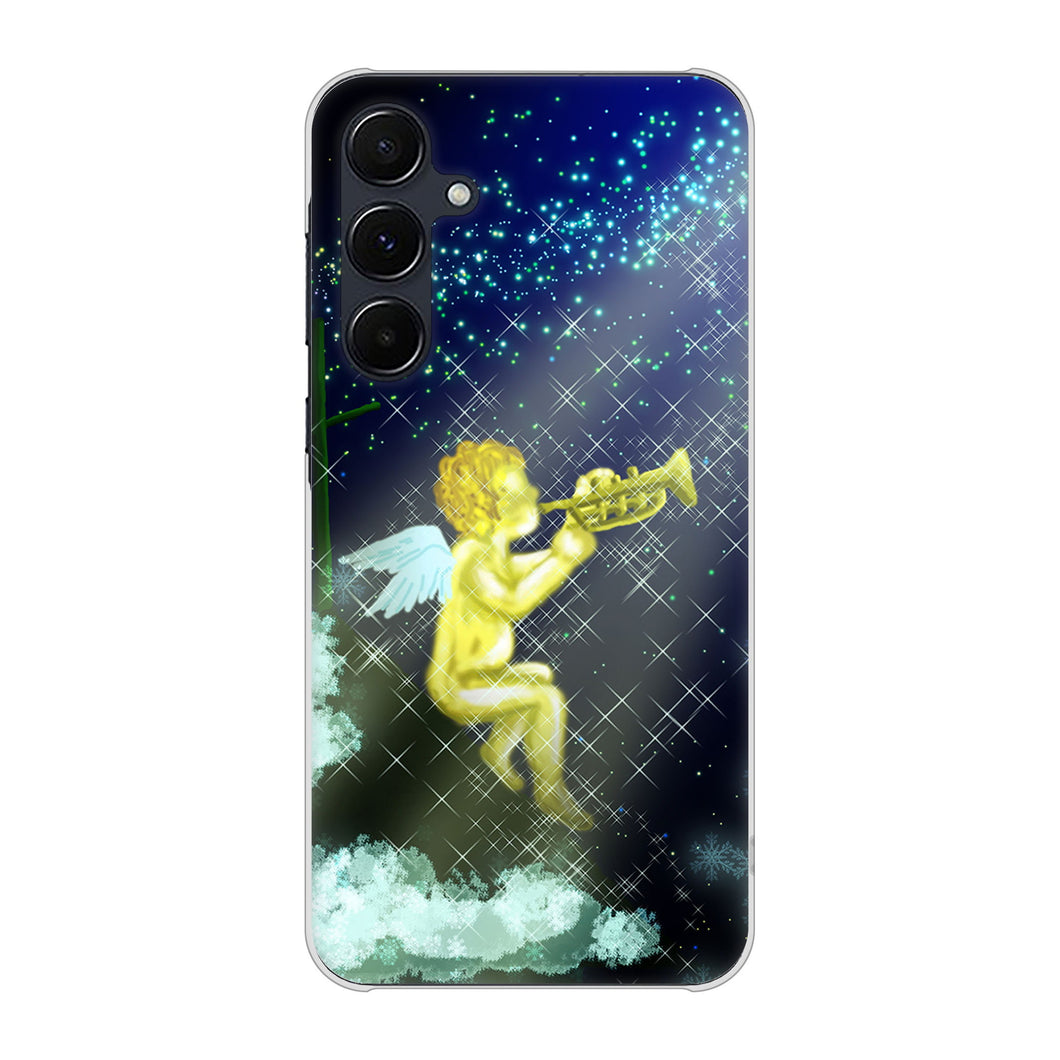 Galaxy A55 5G SCG27 au 高画質仕上げ 背面印刷 ハードケース 【1248 天使の演奏】