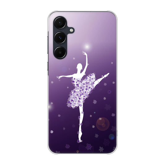 Galaxy A55 5G SCG27 au 高画質仕上げ 背面印刷 ハードケース 【1256 バレリーナ】
