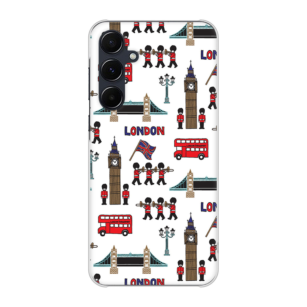 Galaxy A55 5G SCG27 au 高画質仕上げ 背面印刷 ハードケース 【EK811 ロンドンの街】