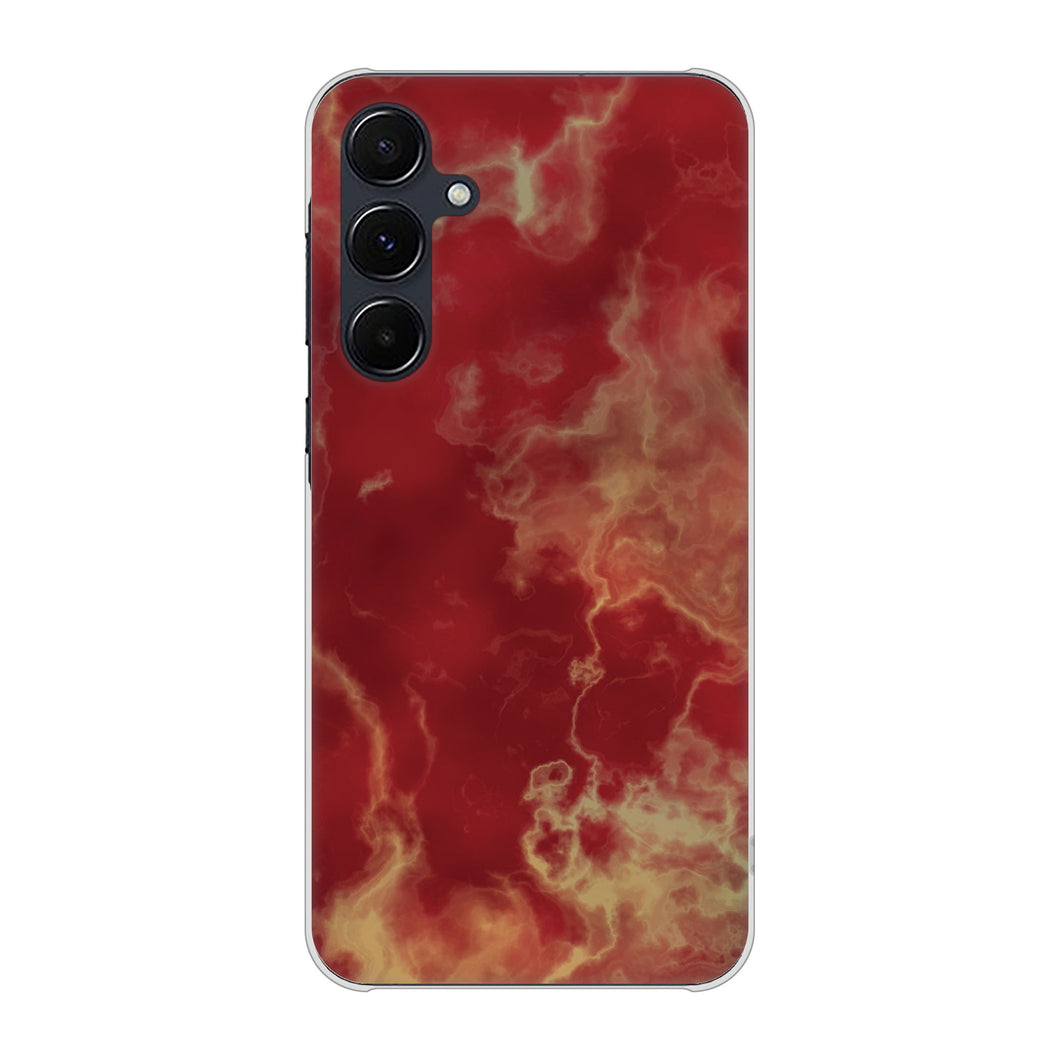 Galaxy A55 5G SCG27 au 高画質仕上げ 背面印刷 ハードケース大理石BK