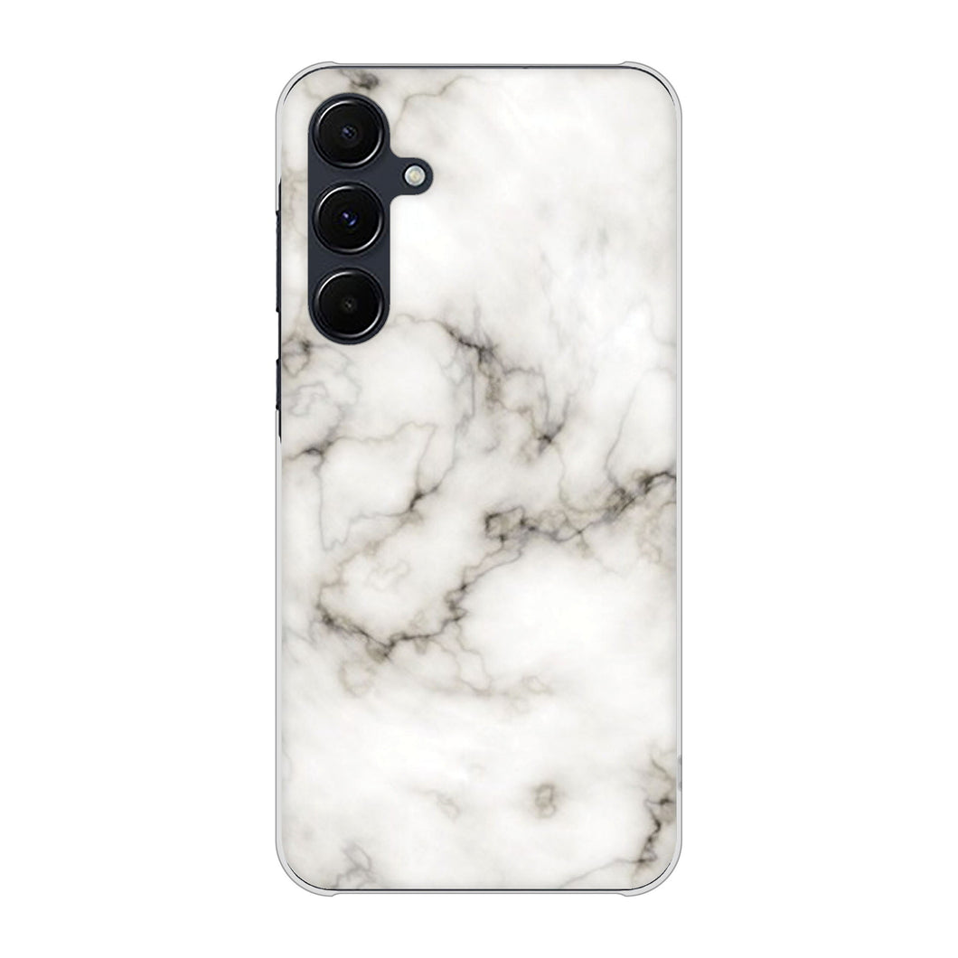 Galaxy A55 5G SCG27 au 高画質仕上げ 背面印刷 ハードケース大理石BK