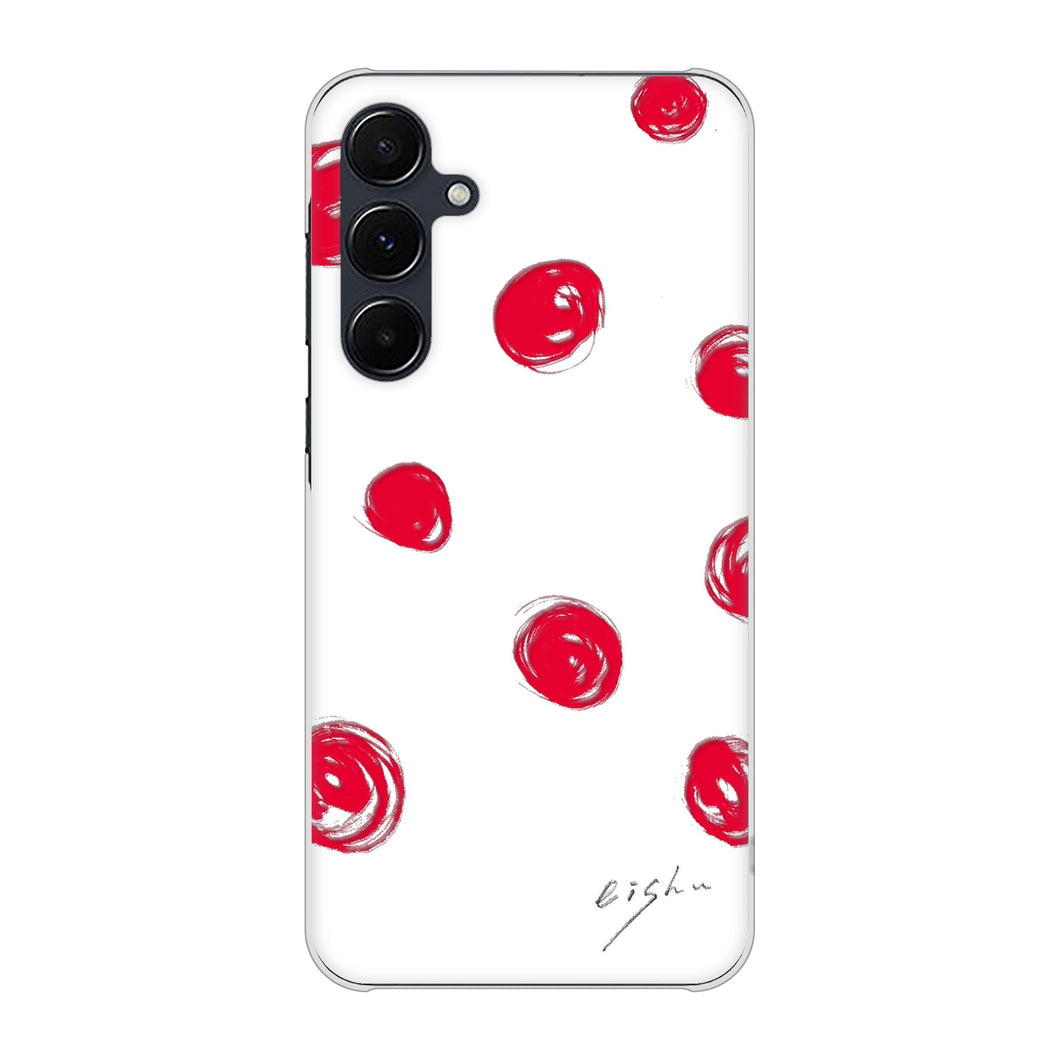 Galaxy A55 5G SCG27 au 高画質仕上げ 背面印刷 ハードケース大野詠舟 手描きシンプル