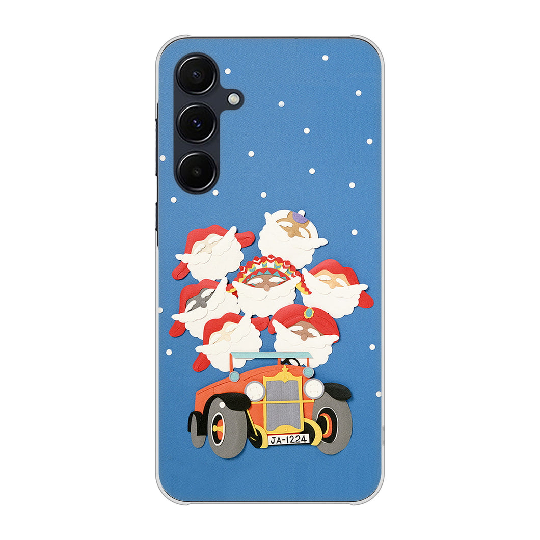 Galaxy A55 5G SCG27 au 高画質仕上げ 背面印刷 ハードケースクリスマス