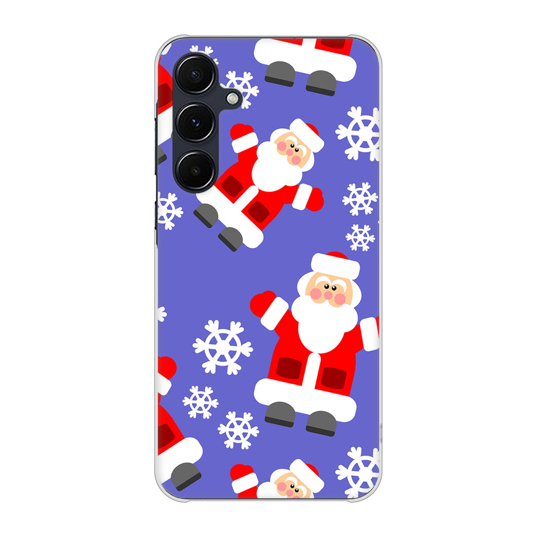 Galaxy A55 5G SCG27 au 高画質仕上げ 背面印刷 ハードケースクリスマス