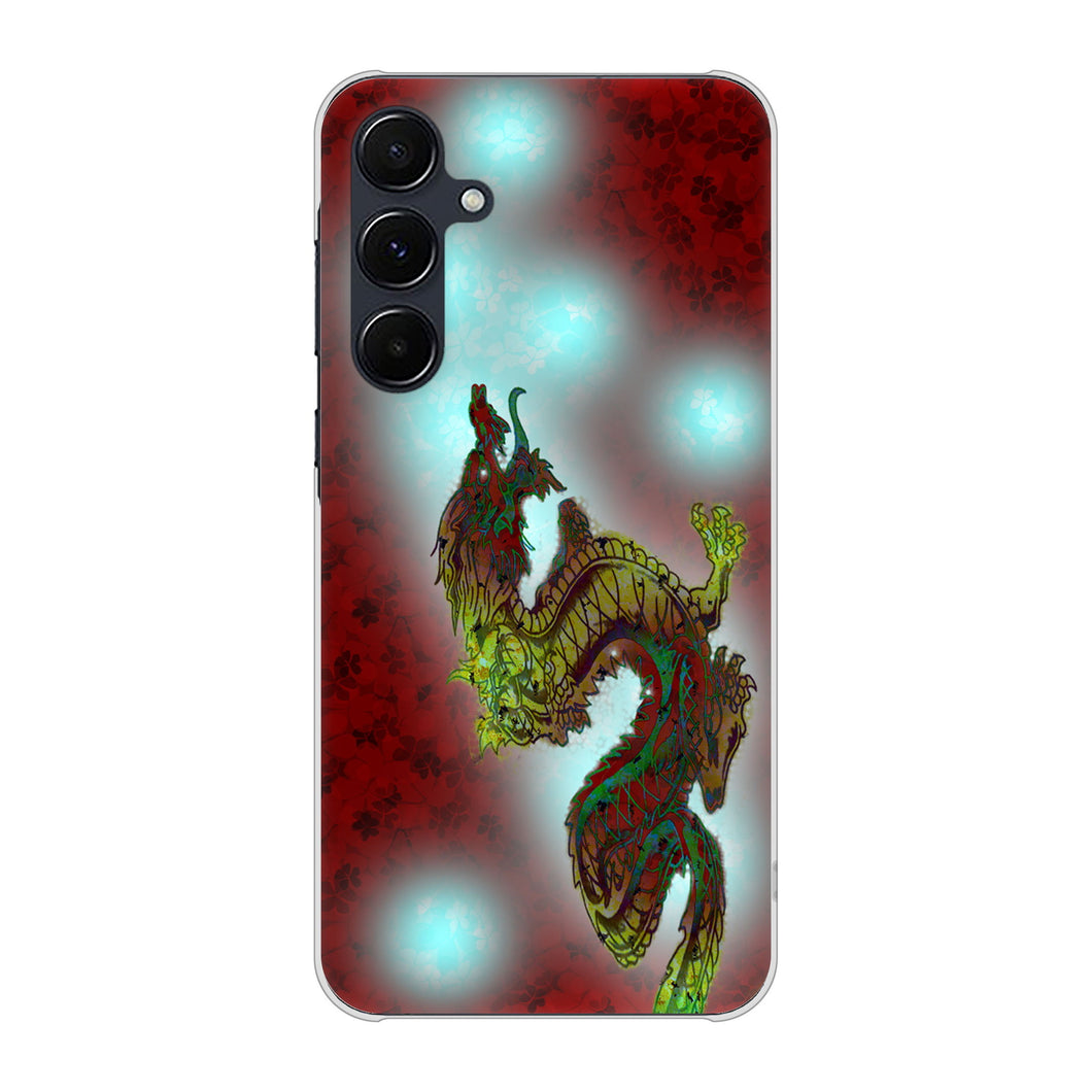Galaxy A55 5G SCG27 au 高画質仕上げ 背面印刷 ハードケース赤竜