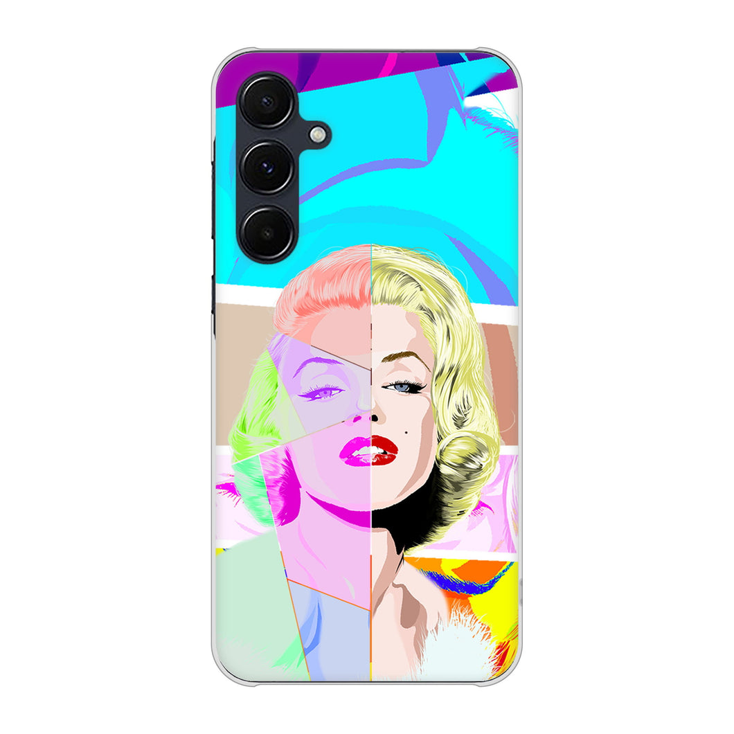 Galaxy A55 5G SCG27 au 高画質仕上げ 背面印刷 ハードケースマリリンモンローデザイン