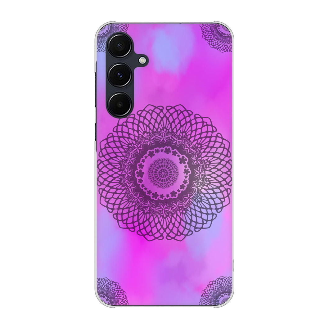 Galaxy A55 5G SCG27 au 高画質仕上げ 背面印刷 ハードケース 【YJ344 レース】