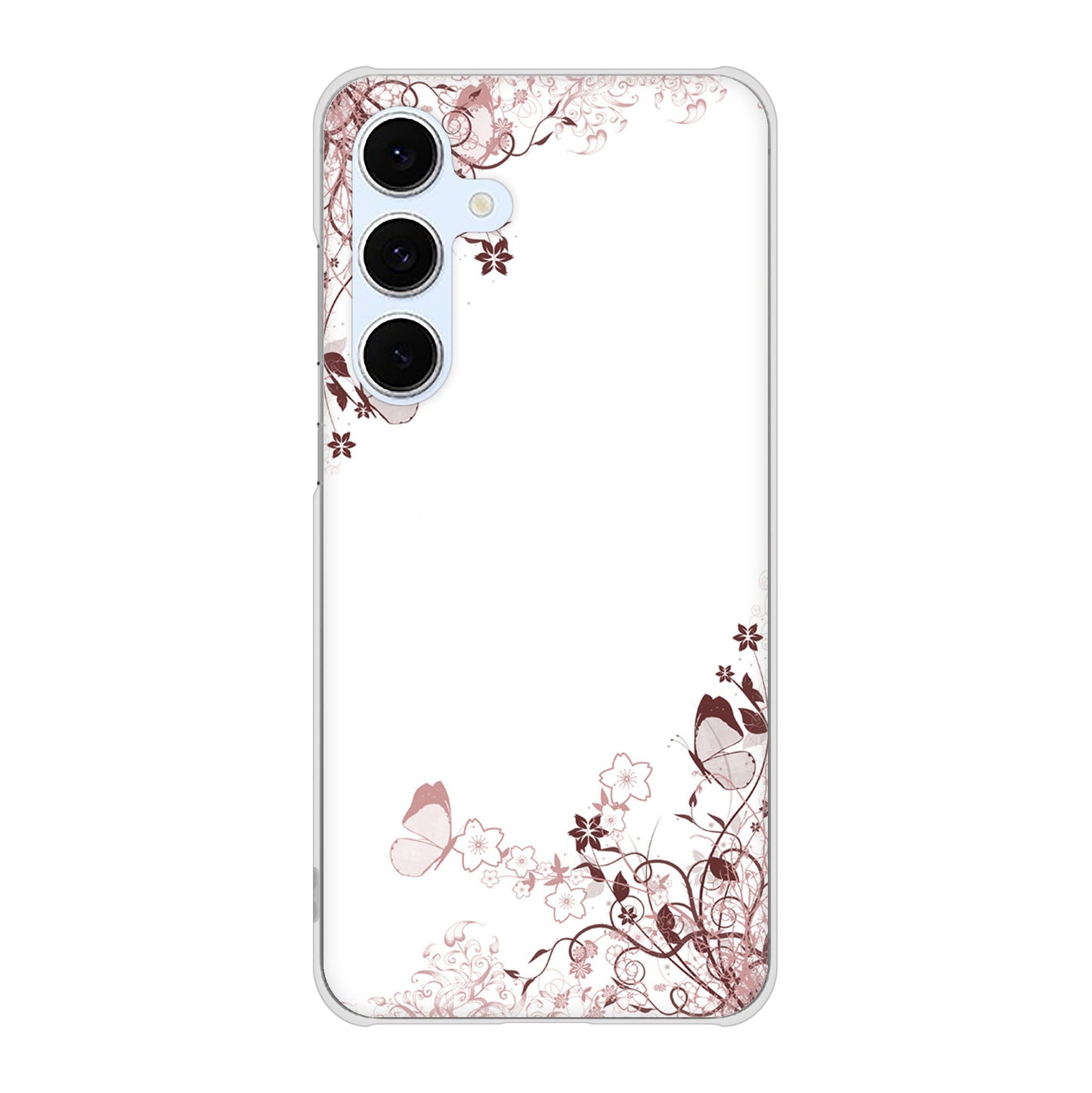 Galaxy S24 FE SCG30 au 高画質仕上げ 背面印刷 ハードケースバタフライ